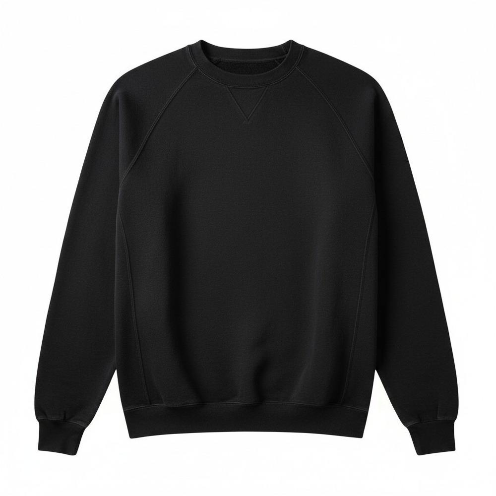 Carnoustie Golf Sweatshirt Men Large Black V-Stitch Pullover Quiet Luxury Sporty